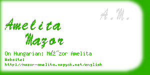 amelita mazor business card